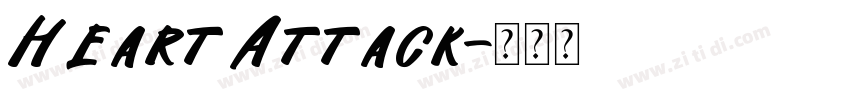Heart Attack字体转换